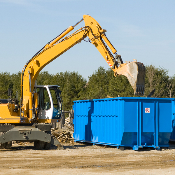 what size residential dumpster rentals are available in North Centre Pennsylvania